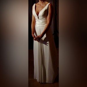 Maggie Sottero two piece lace up wedding dress